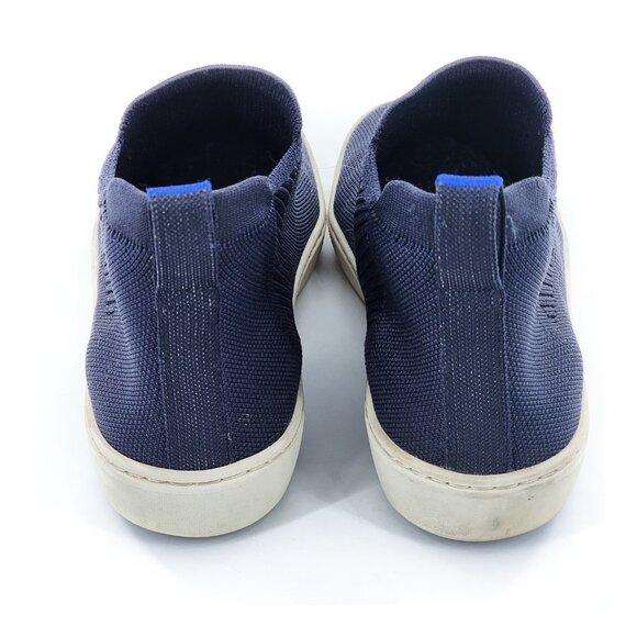 ROTHY'S The Chelsea Boot Slip On  High Top Sneakers in Navy Knit - Picture 7 of 12